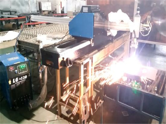 Pārnēsājama CNC liesmas plazmas griešanas metāla mašīna nerūsējošam, oglekļa tēraudam un lētām detaļām